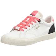 Baskets basses Pepe jeans Sneakers Retro Femme Ref 56295 Blanc