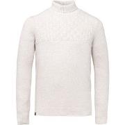 Sweat-shirt Vanguard Pull Col Roulé Tricoté Blanc Cassé