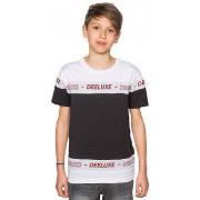 T-shirt enfant Deeluxe Tee-shirt junior PERSONAL gris/noir/blanc