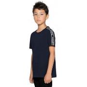 T-shirt enfant Deeluxe Tee-shirt junior COLBERT noir bande