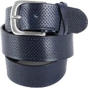 Ceinture Profuomo Ceinture en Cuir Roma Bleu Foncé