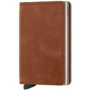 Portefeuille Secrid Slimwallet Vintage - Cognac Silver