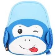 Cartable Maskot Petit sac à dos enfant Trafikot le Singe Bleu