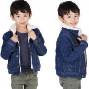 Veste enfant Black Industry Veste en jean doublé bleu foncé junior K43...