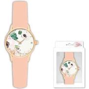 Montre Sud Trading Montre fantaisie Fleurs Beige pour Femme