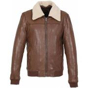 Blouson Oakwood Blouson homme en cuir Trader Ref 57665 Tan