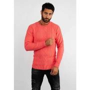 Pull Hollyghost Pull col rond en maille pasteque
