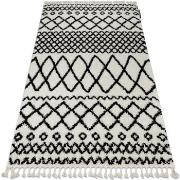 Tapis Rugsx Tapis BERBER SAFI N9040 blanc et noir 120x170 cm