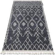 Tapis Rugsx Tapis BERBER TANGER B5940 gris et blanc 140x190 cm