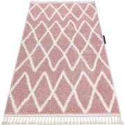 Tapis Rugsx Tapis BERBER BENI rose Franges berbère marocain 180x270 cm