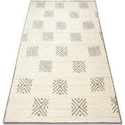 Tapis Rugsx Tapis PURE Carrés géométrique 5842-17731 crème 80x140 cm