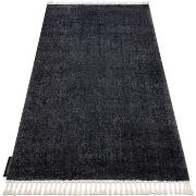 Tapis Rugsx Tapis BERBER 9000 gris Franges berbère marocain 120x170 cm