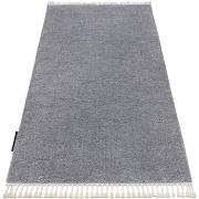 Tapis Rugsx Tapis BERBER 9000 gris clair Franges berbère 200x290 cm