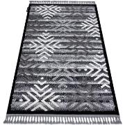 Tapis Rugsx Tapis MAROC P658 Flocons de neige noir 140x190 cm