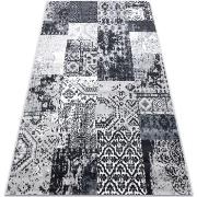 Tapis Rugsx Tapis Vintage 22216356 gris patchwork 120x170 cm