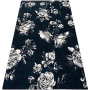 Tapis Rugsx Tapis GNAB 60642734 Fleurs des roses bleu 140x200 cm