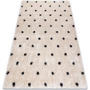 Tapis Rugsx Tapis FLUFFY 2370 shaggy points - crème 140x190 cm