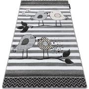 Tapis Rugsx Tapis PETIT BIRDS PETITS OISEAUX gris 140x190 cm