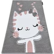 Tapis Rugsx Tapis PETIT KITTY chat, chaton gris 80x150 cm