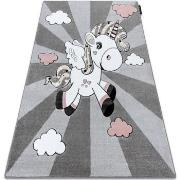 Tapis Rugsx Tapis PETIT UNICORN LICORNE gris 200x290 cm