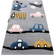 Tapis Rugsx Tapis PETIT TOYS JOUETS VOITURES gris 180x270 cm