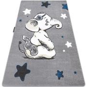 Tapis Rugsx Tapis PETIT ELEPHANT L'ÉLÉPHANT ÉTOILE gris 140x190 cm