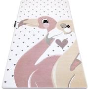 Tapis Rugsx Tapis PETIT FLAMINGOS CŒURS crème 180x270 cm