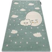 Tapis Rugsx Tapis PETIT MOON étoiles, des nuages vert 160x220 cm