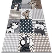 Tapis Rugsx Tapis FUN Pets pour enfants, animaux gris 200x290 cm