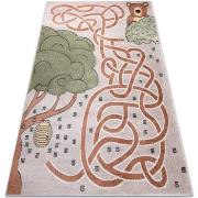 Tapis Rugsx Tapis FUN Honey pour enfants, ours, abeilles 80x150 cm