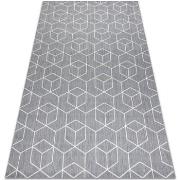 Tapis Rugsx Tapis EN CORDE SIZAL FLAT 48655/637 CUBES 80x150 cm