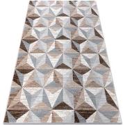 Tapis Rugsx Tapis ARGENT - W6096 Triangles beige et 133x190 cm