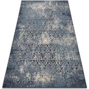 Tapis Rugsx Tapis NAIN Rosette vintage 7010/50911 bleu foncé 80x150 cm