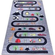 Tapis Rugsx Tapis lavable BAMBINO 2092 Ruelles, voitures pour 120x170 ...