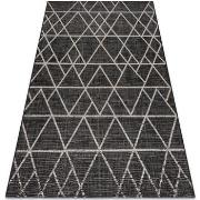 Tapis Rugsx TAPIS EN CORDE SIZAL FLOORLUX 20508 noir 80x150 cm