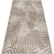 Tapis Rugsx TAPIS EN CORDE SIZAL FLOORLUX 20504 FEUILLES 80x150 cm