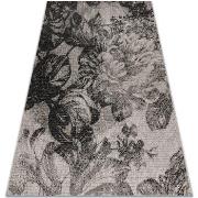 Tapis Rugsx TAPIS EN CORDE SIZAL FLOORLUX 20491 FLEURS 80x150 cm