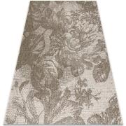 Tapis Rugsx TAPIS EN CORDE SIZAL FLOORLUX 20491 FLEURS 60x110 cm