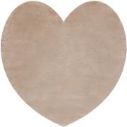 Tapis Rugsx Tapis SHAPE 3105 Shaggy Cœur - beige 80x80 cm