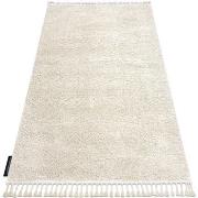 Tapis Rugsx Tapis BERBER 9000 crème Franges berbère marocain 140x190 c...