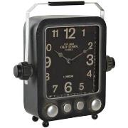 Horloges Item International Horloge rétro en métal gris
