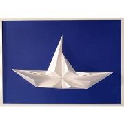 Tableaux, toiles Polygone Origami Bateau