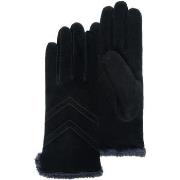 Gants Isotoner Gants Femme tactiles cuir velours Noir