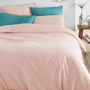 Housses de couettes Vent Du Sud Housse de couette Blush en percale de ...