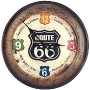 Horloges Zep Pendule ronde Route 66 - 52 cm