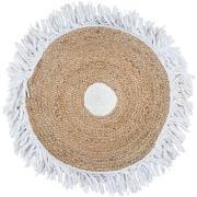 Tapis Signes Grimalt Tapis rond à franges en Jute 90 x 90 cm