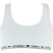 Brassières Athena Brassière Fille Coton ULTRA DOUX Blanc