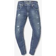 Jeans Le Temps des Cerises 900/3 jogg tapered arqué jeans destroy bleu