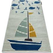 Tapis Rugsx Tapis PETIT SAIL bateau, voilier vert 80x150 cm