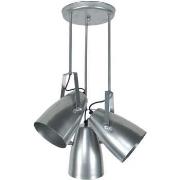 Lustres, suspensions et plafonniers Tosel Lustre grappe métal aluminiu...